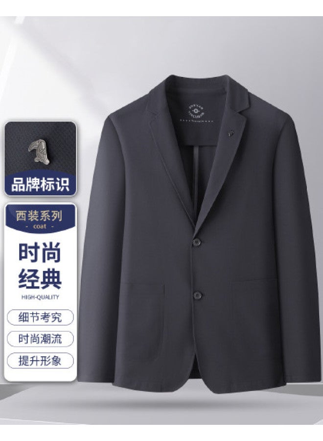 Tucano spring Lightweight Business Casual Blazer - Solid Color Long Sleeve Single Jacket For Men - Image 1
