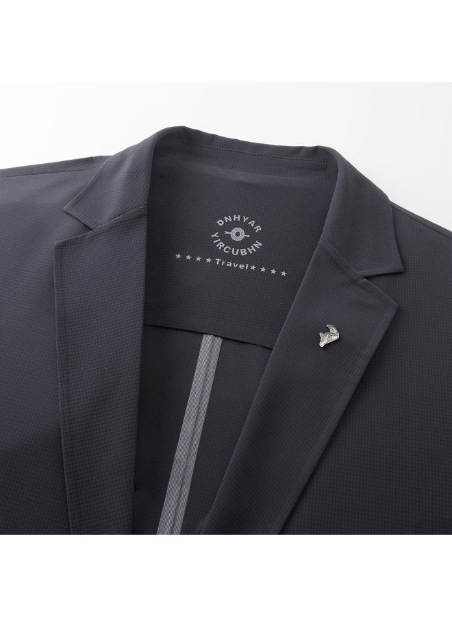 Tucano spring Lightweight Business Casual Blazer - Solid Color Long Sleeve Single Jacket For Men - Image 4