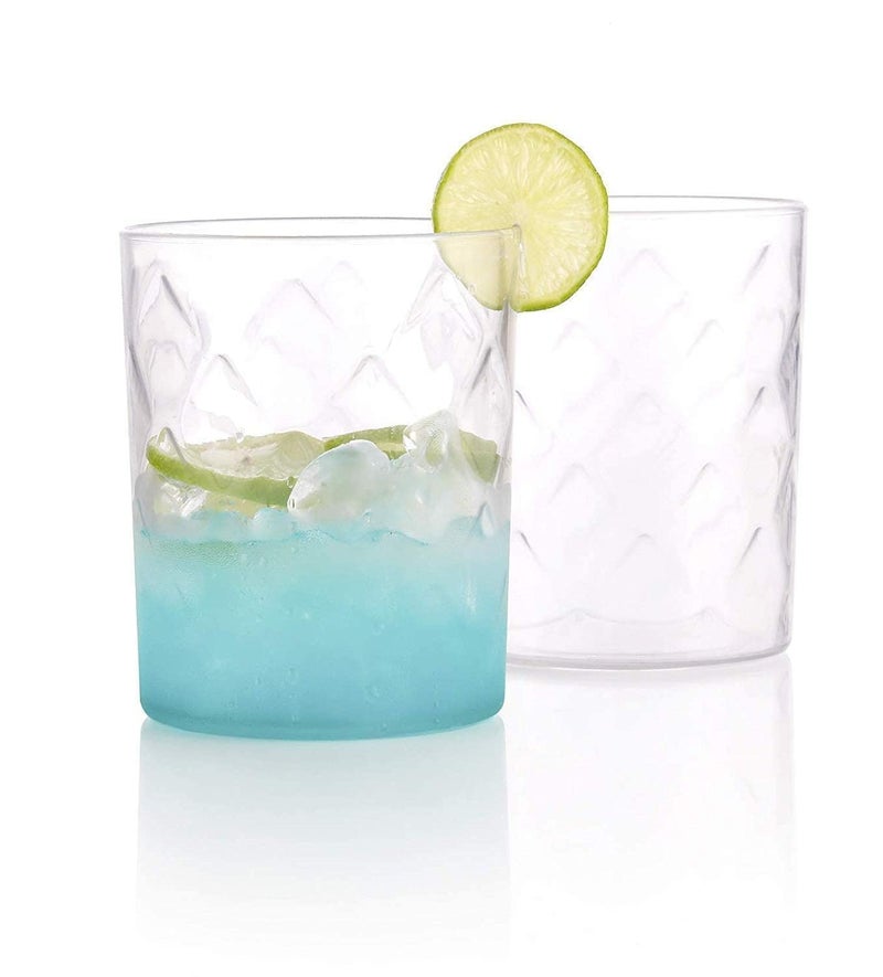 Black Olive Saga Glass - Unbreakable Transparent Plastic Modern Glass for Juice, Water, Beer, Soft Drinks, Whiskey, Drinking Set for Guest, Office Home Club & Hotel Use(Set of 6) - Image 4
