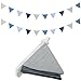 Oudain 2 Pcs Pennant Banner Flags Nursery Garland Triangle Bunting Flags Playroom Wall Decor Banner for Nursery Baby Shower Birthday Boho Wedding Party Event Each 775 ftBright Color - Image 3