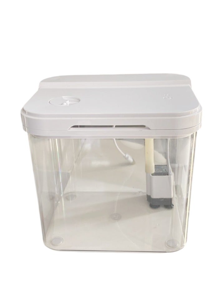 Tankii Small Aquarium with USB Plug 19x14x17cm