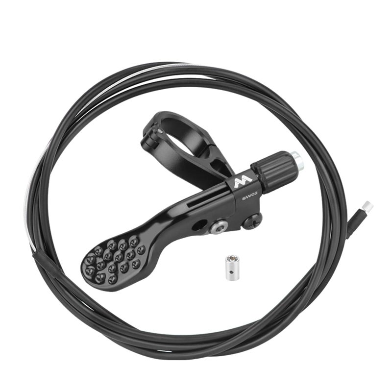 JFOYH Dropper Post Lever for Mountain & Road Bikes, Adjustable Seatpost Remote for 22.2mm Handlebars- Black - Image 1