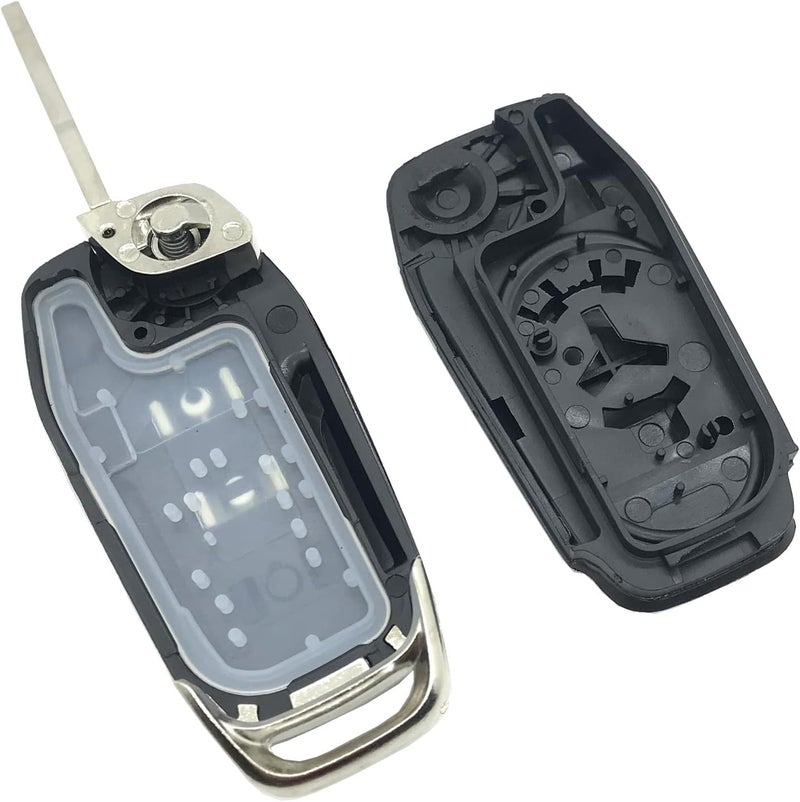 Muxkenper هيكل لوحة مفتاحية قابلة للطي، مناسبة لسيارات فورد F-150، F-250، F-350 للأعوام 2015، 2016، 2017، 2018، 2019، 2020، وطراز Explorer (2016-2020)، بالإضافة إلى طراز F-350 وF-450 (رقم المنتج: N5F-A08TAA)، لغطاء مفتاح السيارة عن بعد بدون مفتاح (يحتوي على 3 أزرار). - Image 4