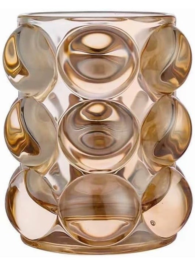 حامل فرش مكياج زجاجي فاخر بتصميم فقاعات – كوب تخزين أنيق وعالي الجودة لفرش المكياج والأدوات التجميلية – قطعة واحدة متعددة الأغراض - Image 4