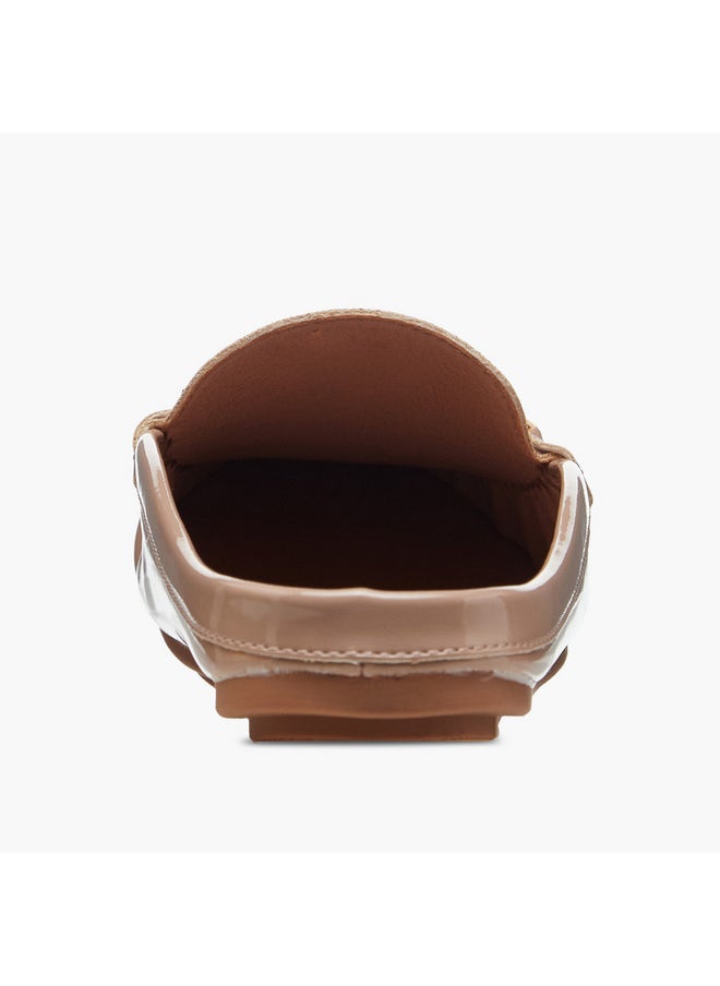Le Confort - Women's Slip-On Mules with Metal Accent - Image 1