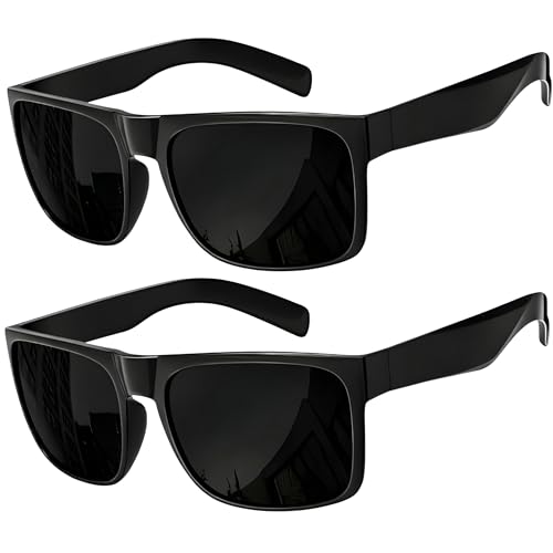 grinderPUNCH XL Sunglasses for Men Big Heads Wide Extra Wide Polarized UV400 Driving Fishing Sunglasses Large Fit Mens Shades 2PK GlossBlack XLarge - Image 1