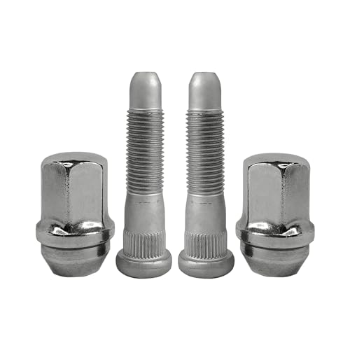 Mysttoo M14x1.5 Wheel Lug Stud Nut Set Compatible with 2008-22 Cadillac Escalade SRX CT5 CT6 CTS XT5 XTS Camaro Equinox Malibu Impala Colorado C1500 C2500 K1500 K2500 Suburban (4PCS) - Image 1