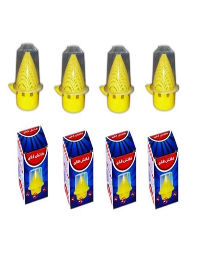 Pheromone Biological Fly Trap – 4 Traps + 4 Pheromone Lures for Fly Control – Suitable for Home & Agricultural Use - Image 3