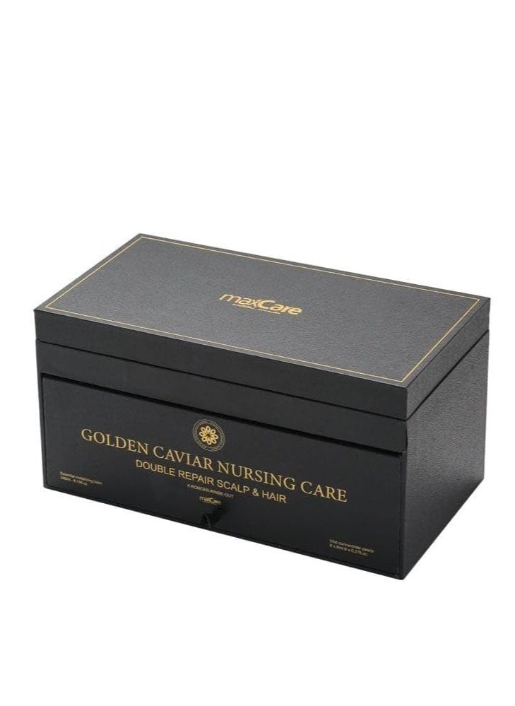Maxcare - Maxcare Golden Caviar Double Scalp Repair Treatment | Intensive Scalp & Hair Care | No-Steaming Required | Anti-Aging & Nourishing Formula - Image 1
