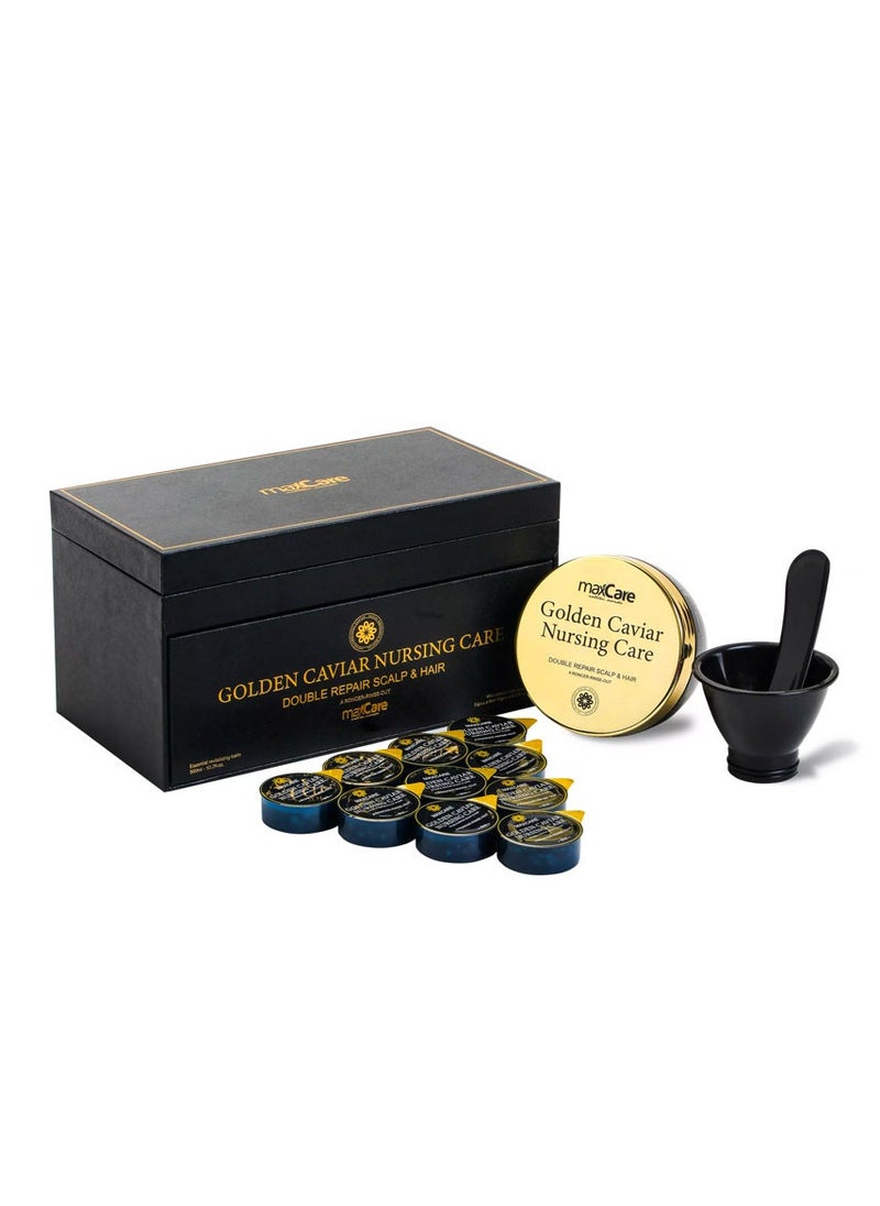 Maxcare - Maxcare Golden Caviar Double Scalp Repair Treatment | Intensive Scalp & Hair Care | No-Steaming Required | Anti-Aging & Nourishing Formula - Image 1