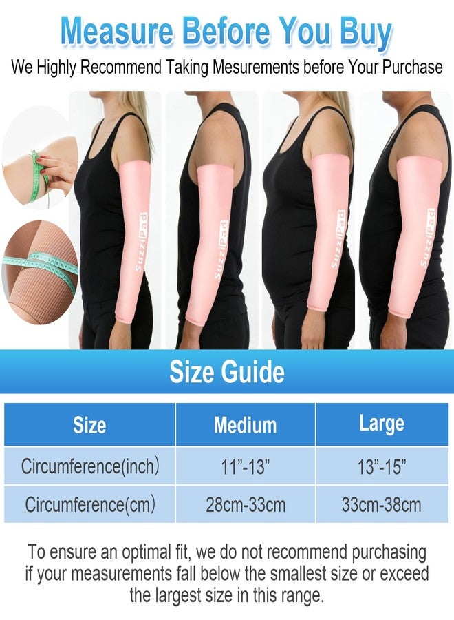 Suzzipad 2 Pack Extended-Length Elbow Ice Pack for Pitchers, Flexible Arm ice Pack Sleeve, 360° Reusable Gel Wrap for Upper Arm, Wrist, Shin Splint, Tendonitis and Golfers Relief, Pink, Medium - Image 5