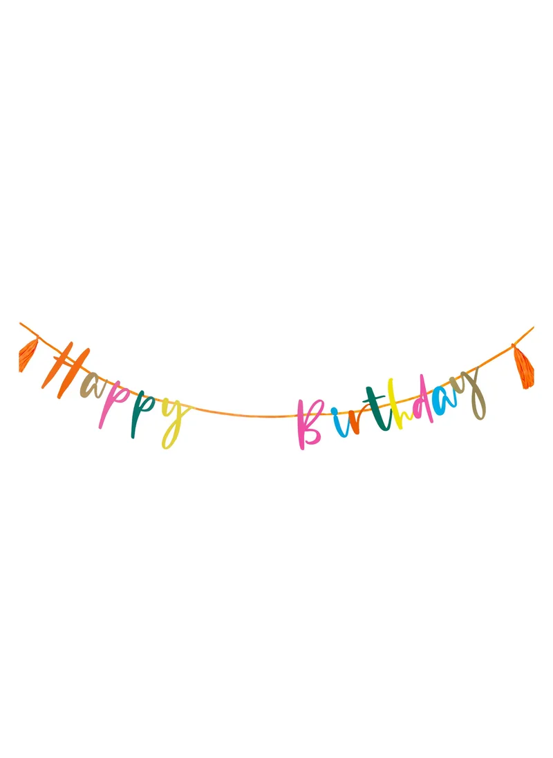 توكينج تيبلز Talking Tables Birthday Birthday, Personalised Garland