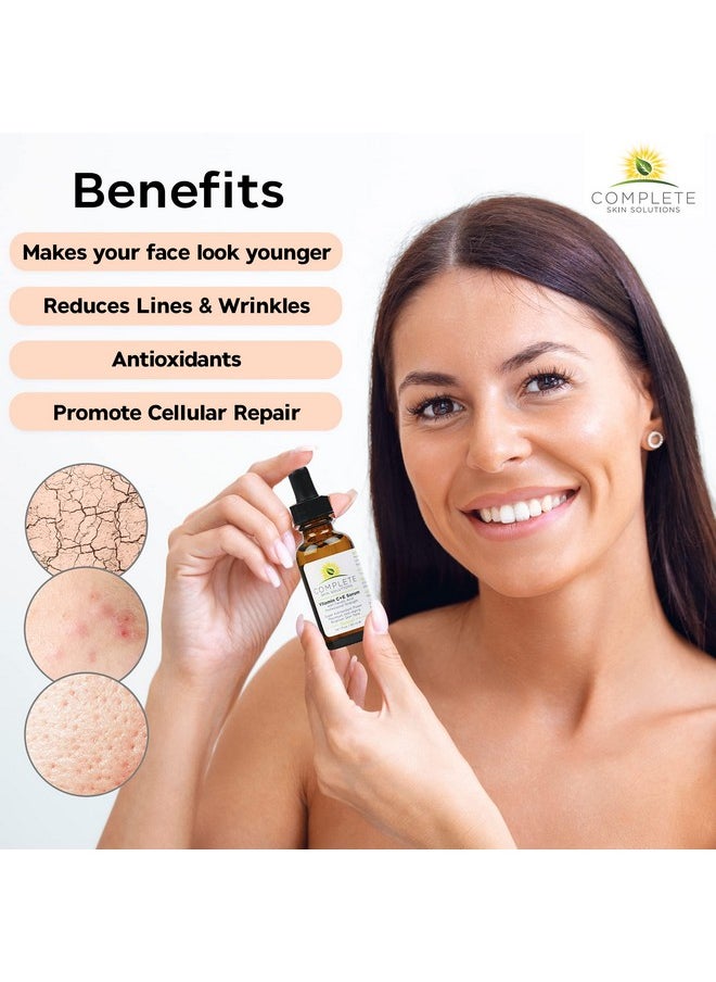 Complete Skin Solutions - Natural Vitamin Ce Serum 1 Oz With Ferulic Hyaluronic Acid Vitamin C 15% Wrinkles Antiaging Photo Protection On The Skin'S Surface Made In Usa - Image 1