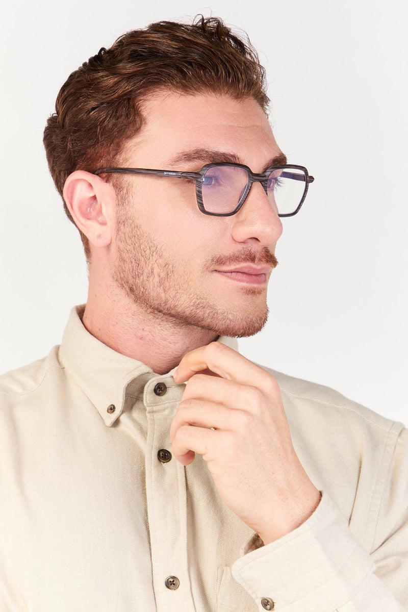 SKY VISION Men 3 Pcs WRS7243S Rectangular Eyeglasses, Assorted - Image 2
