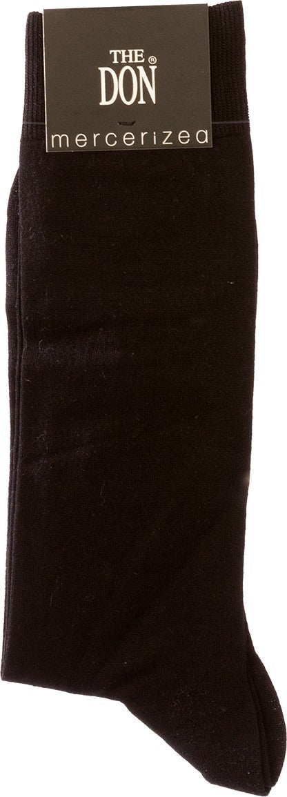 Mercerized Men's Socks Black Color