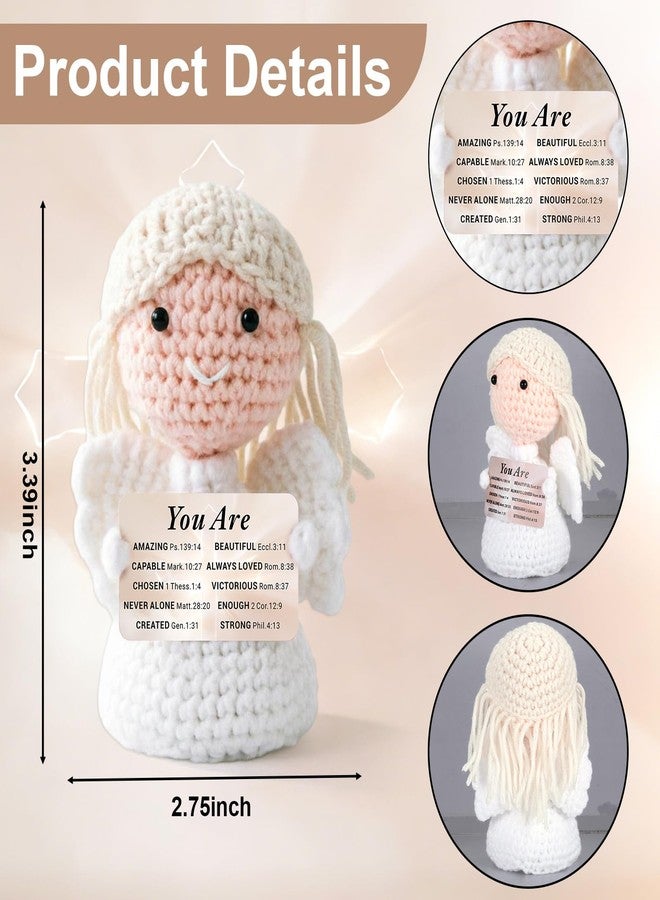 Aeonovs Confirmation Gifts for Girls 2026, Jesus Crochet Angel Gift for Women, Baptism Gifts for Adult Women, Religious Emotional Support, Catholic Decor - Image 3