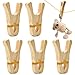 Nufiwra 5 Pcs Wooden Play Clips Set for Kids Montessori and Waldorf Fort Building Clips Handmade Wooden Clips for Play Silk Blanket Construction - Image 2