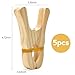 Nufiwra 5 Pcs Wooden Play Clips Set for Kids Montessori and Waldorf Fort Building Clips Handmade Wooden Clips for Play Silk Blanket Construction - Image 4