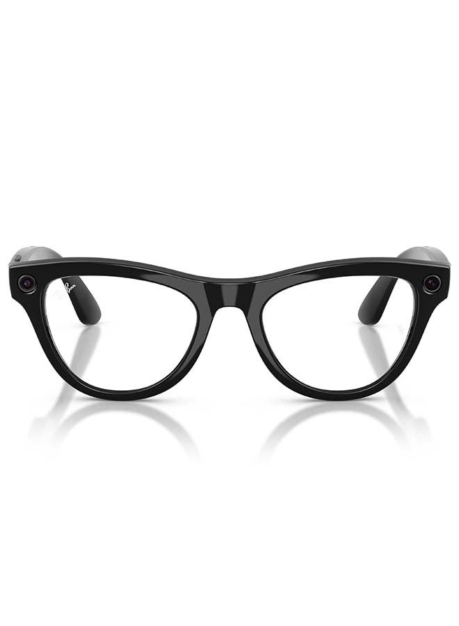 Meta RAY-BAN Skyler (Gen 2) Shiny Black Frame Clear to Amethyst Transitions Lens Standard High bridge Shiny Black Clear to Amethyst Transitions