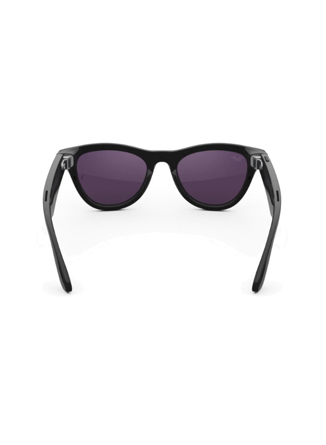 ميتا RAY-BAN Skyler (Gen 2) Shiny Black Frame Clear to Amethyst Transitions Lens Standard High bridge Shiny Black Clear to Amethyst Transitions - Image 3
