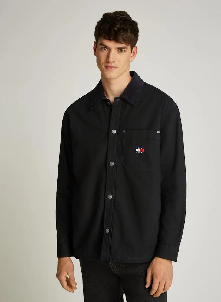 TOMMY JEANS Logo Print Relaxed Fit Shirt