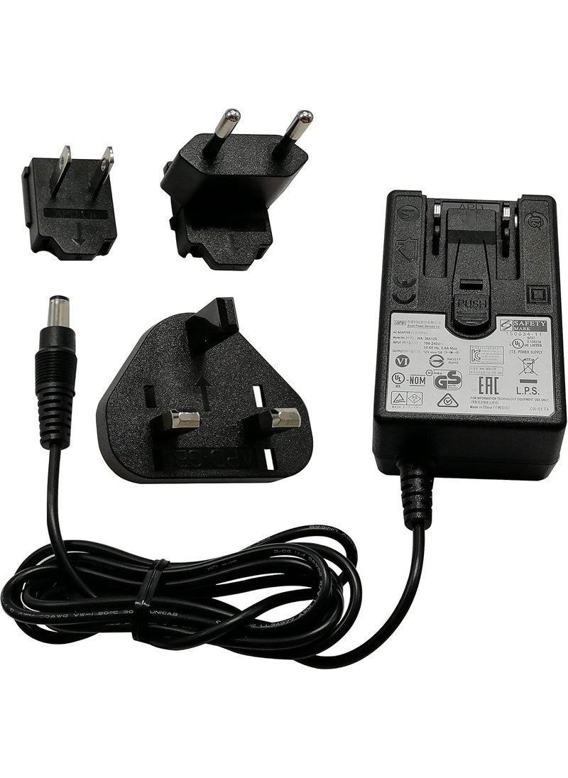 Minix - Universal AC Power Supply 12V 3A 36W100240V 15M with Multi Plug for US UK EU Compatible with MINIX Mini PC NEO Z834 NEO Z834 ProZ834 PlusN42C4J50C4X39 and Others - Image 1