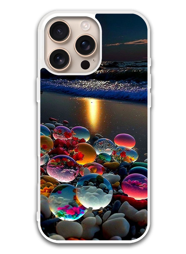 Theodor Protective Case Cover For APPLE IPHONE 16 Pro Stone Beach (White Bumper) - Image 1