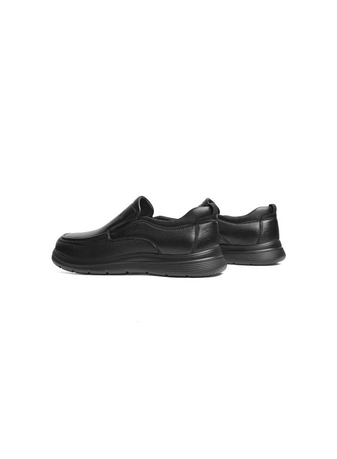 Red Dragonfly Men's Casual Leather Shoes Autumn Lambskin Soft Sole Slip-on Business Dad Shoes Wta35155 Black Size 40 - Image 2