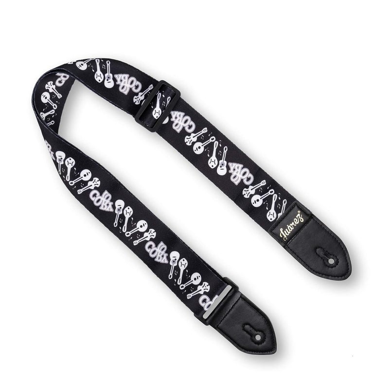 Juarez JRGST200BK Adjustable Guitar Strap For Electric/Acoustic Guitar/Bass - Soft Strap with PU Leather Ends Black - Image 5
