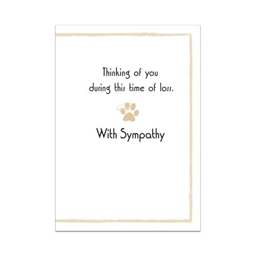 Dog Speak Pet Sympathy Card – “Those We Love Do Not Leave Us. They Walk Beside Us Every Day” – Loss of Pet Remembrance and Comfort Card with Envelope, 4.75" x 6.75" - Image 5