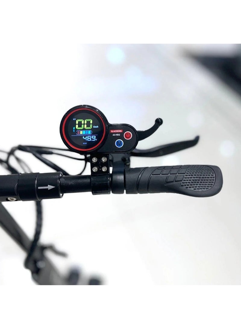 وينر سكاي xسكوتر كهربائي E10 - بطارية 48 فولت 13 أمبير/ساعة، محرك 1000 واط، تصميم قابل للطي مع جهاز تحكم عن بعد مضاد للسرقة ومصباح أمامي LED - أسود - Image 5