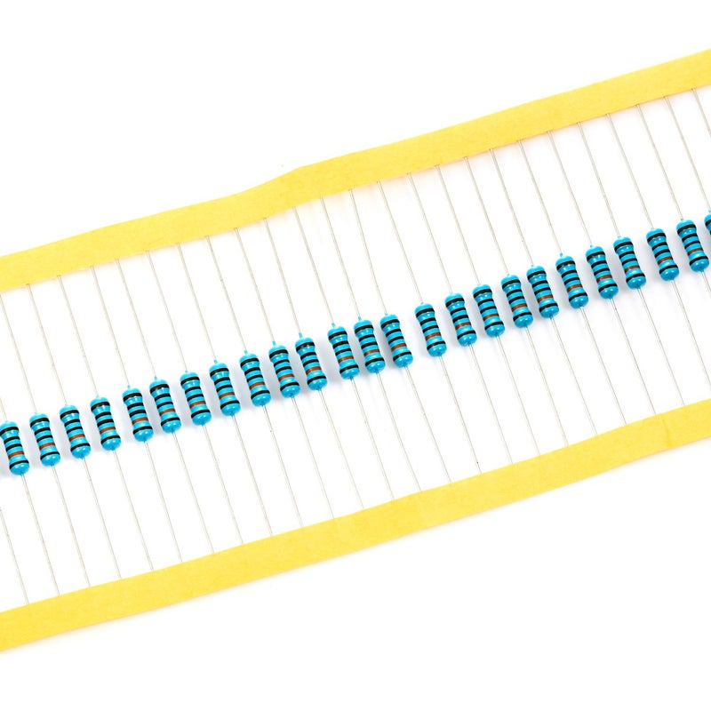 CHANZON 100pcs 1/2W (0.5W) 100K Ω ohm Metal Film Fixed Resistor 0.01 ±1% Tolerance 100KR MF Through Hole Resistors Current Limiting Rohs Certificated - Image 4