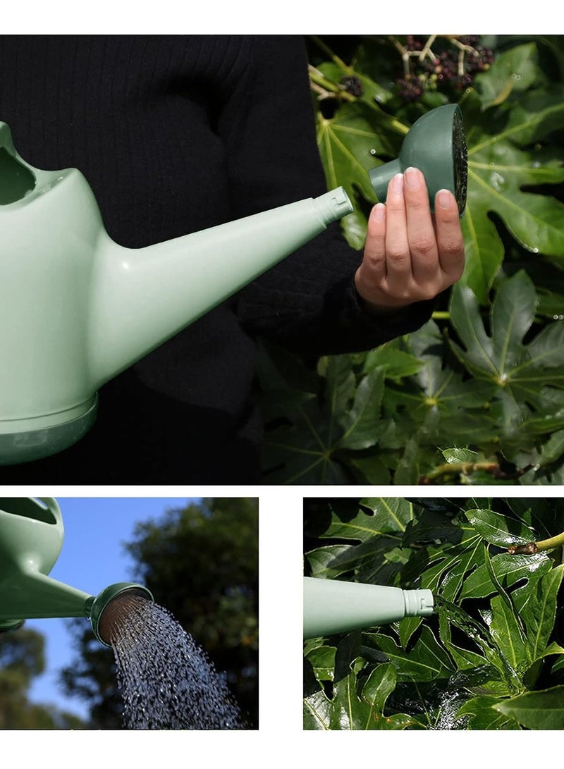 Zikra Watering Can with Sprinkler Head, 1 Gallon Plant Watering Can Long Stem Spout for House Indoor Plant Outdoor Flower Decorative Modern Garden Pot (Light Green) - Image 5