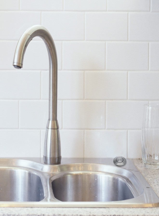 Danco Kitchen Sink Top Mount Air Switch for Garbage Disposals Replacement Button in Stainless Steel (12066) - Image 3