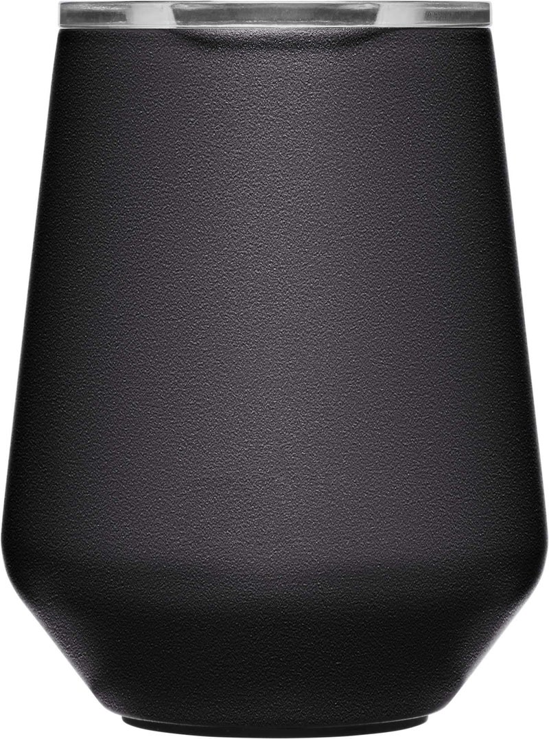 CamelBak Horizon 12oz Wine Tumbler - Insulated Stainless Steel - Tri-Mode Lid - Black - Image 3