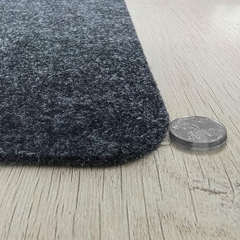 وسادة مكتب من اللباد غير قابلة للانزلاق مقاس 90 × 40 سم، لوحة ماوس كبيرة جدًا من اللباد، رمادي داكن... - Image 5