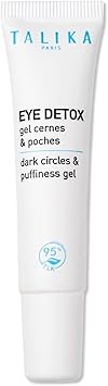 Talika جل ديتوكس العين من تالكا للهالات السوداء والانتفاخ سريع الامتصاص للعناية بالعين تركيبة جديدة مع الكافيين لتقليل الانتفاخ والتفتيح تنشيط محيط العين ضد الهالات السوداء 0.33 أونصة - Image 1