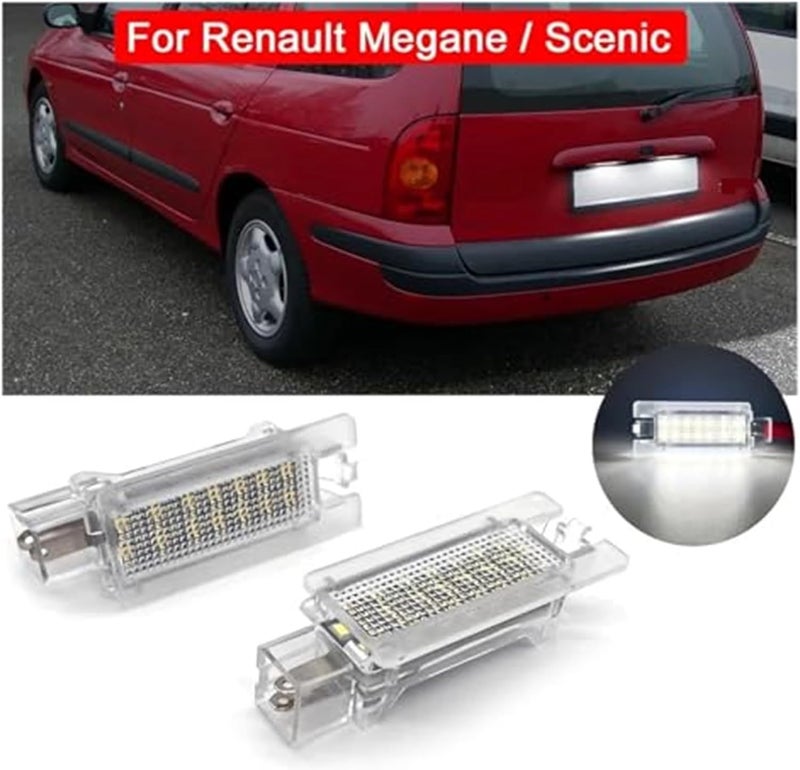 Vuzmode 2Pcs White License Plate Light Assembly - Image 3