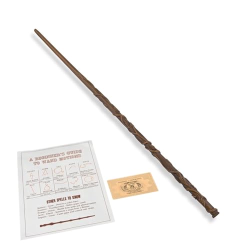 FUSKED Magical Wizard Wand with Authentic Details for Kids Unisex Party Costume Christmas Cosplay Accessory, Magical Costume Theme Party (Hermione) - Image 1
