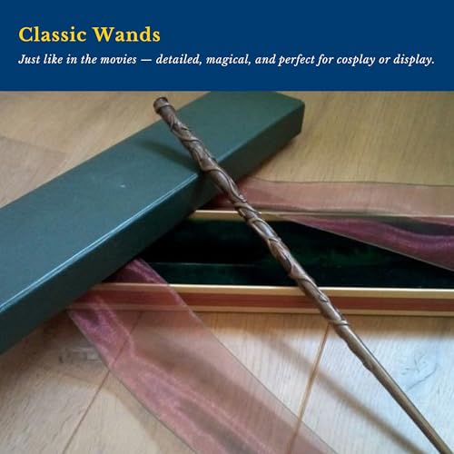 FUSKED Magical Wizard Wand with Authentic Details for Kids Unisex Party Costume Christmas Cosplay Accessory, Magical Costume Theme Party (Hermione) - Image 2
