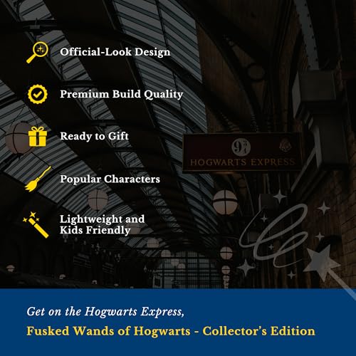 FUSKED Magical Wizard Wand with Authentic Details for Kids Unisex Party Costume Christmas Cosplay Accessory, Magical Costume Theme Party (Hermione) - Image 5