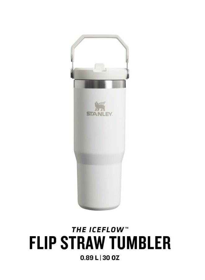 Stanley Stanley 30oz IceFlow Frost Vacuum Insulated Bottle with Flip Straw – Rugged and Sustainable Stainless Steel Water Tumbler with Easy-Carry Handle, Leakproof Snap Lid, and 2-Day Ice Hold – Perfect for Active Lifestyles and Commutes - Image 3