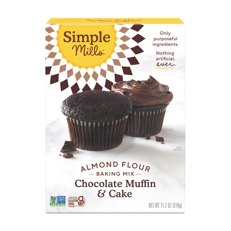 Simple Mills, Chocolate Muffin & Cake Almond Flour Mix, 11.2 Ounce - Image 1