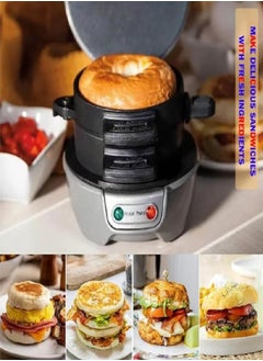 Sandwich Toaster Burger Maker, Panini Press with Egg Rings and Timer, Efficient Non-Stick Heating Plates, for Hamburgers, Waffles Snacks - pzsku/Z2A065105D8AA4482BB84Z/45/_/1739003376/2f52d9cb-3e2a-40ca-843b-3f964582cb5e