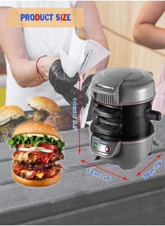 Sandwich Toaster Burger Maker, Panini Press with Egg Rings and Timer, Efficient Non-Stick Heating Plates, for Hamburgers, Waffles Snacks - pzsku/Z2A065105D8AA4482BB84Z/45/_/1739003386/216fda4f-95f0-4ebe-a716-1e65272e23c8