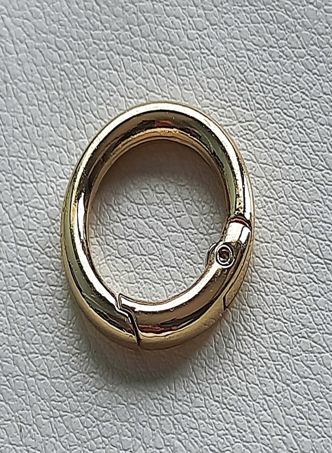 Tia Purse Bags Making Clasp, Lobster, Snaps, Clips, Hooks, Spring Ring, Locks and Other Accessories (Golden Spring Ring Premium-20mm- 2Pcs) - Image 3