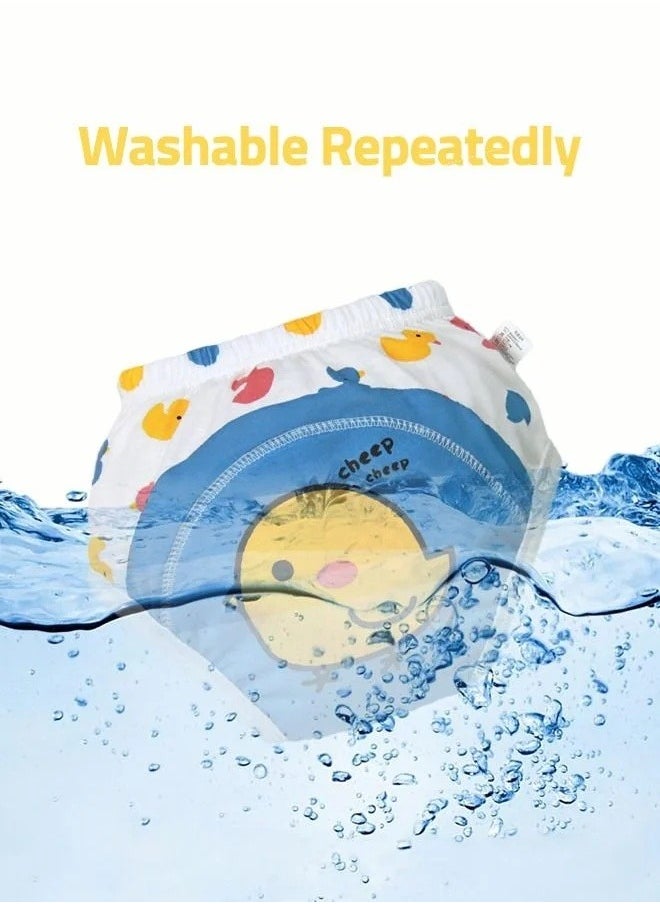 MIXDE 2 Piece Potty Training Underwear, 6 Layers Breathable Cotton Absorbent Trainer Pants for Toddler Baby Boys Girls Waterproof  - Image 4