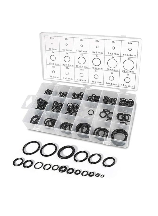 Oasisgalore 225-Piece Rubber O-Ring Sealing Gasket and Seal Assortment Kit for Auto Repair and Air Conditioning  - Image 1