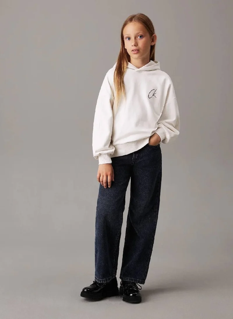 Calvin Klein Jeans  Relaxed Logo Hoodie for Women | Best Price UAE
