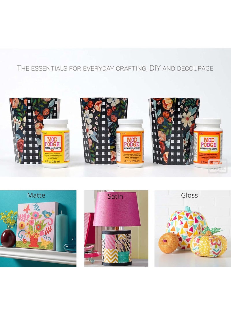 بلايد غراء مود بودج ذو أساس مائي بلمسة نهائية غير لامعة، مانع للتسرب، 236 مل - Image 5